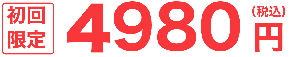 初回限定 4980円 (税込)
